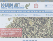 Tablet Screenshot of botanic-art.com